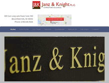 Tablet Screenshot of janzandknight.com
